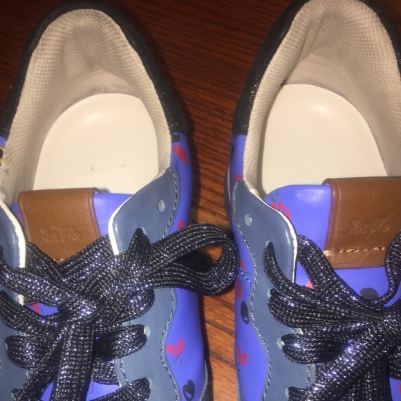 Authentic Coach blue and embellished sneakers - Picture 6 of 8